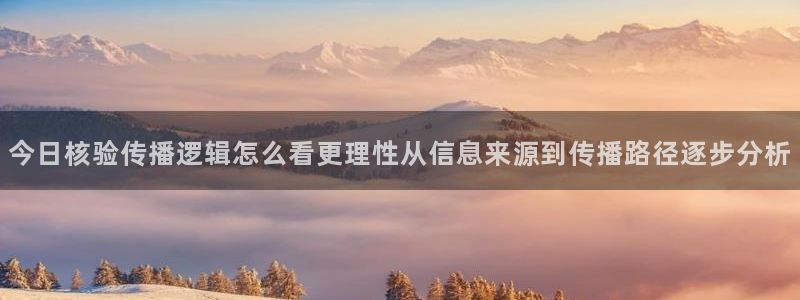 黑料爆料最新:今日核验传播逻辑怎么看更理性从信息来源到传播路径逐步分析