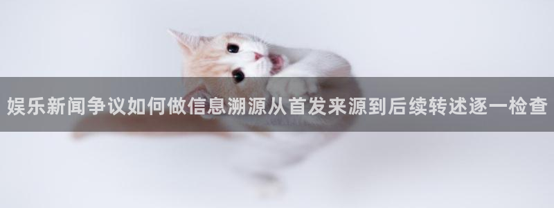 黑料热点事件:娱乐新闻争议如何做信息溯源从首发来源到后续转述逐一检查