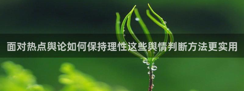 黑料爆料资讯榜:面对热点舆论如何保持理性这些舆情判断方法更实用